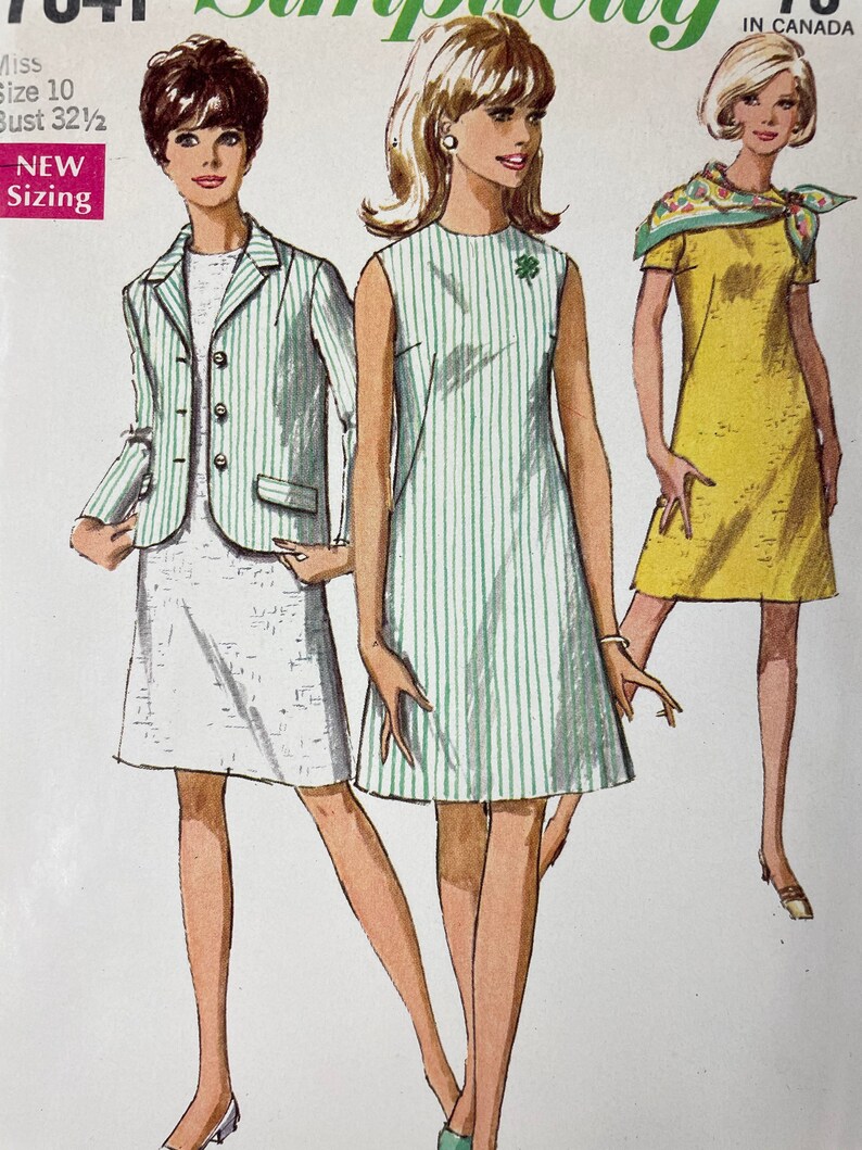 Simplicity 7641 UNCUT Vintage Sewing Pattern for Misses 4-H Dress & Jacket Size 10 image 2