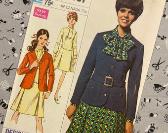simplicity vintage 1960's evening dress jacket pattern 7348 Lilac Mermaid Maxi Dress main image 0