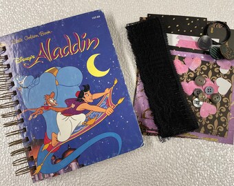 ALADDIN Recycled Book Story JOURNAL with Kit