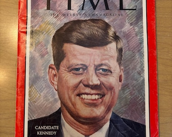 Nov. 7 1960 TIME Magazine Candidate Kennedy JFK Collectible
