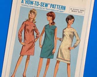 Simplicity 7177 UNCUT Vintage Sewing Pattern for Misses Dress Bust 32
