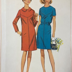 Simplicity 7397 UNCUT Vintage Sewing Pattern for Dress in Half-Sizes Bust 37 image 2