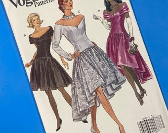 Vogue 8200 UNCUT Vintage Sewing Pattern for Misses Dress Sizes 12-14-16
