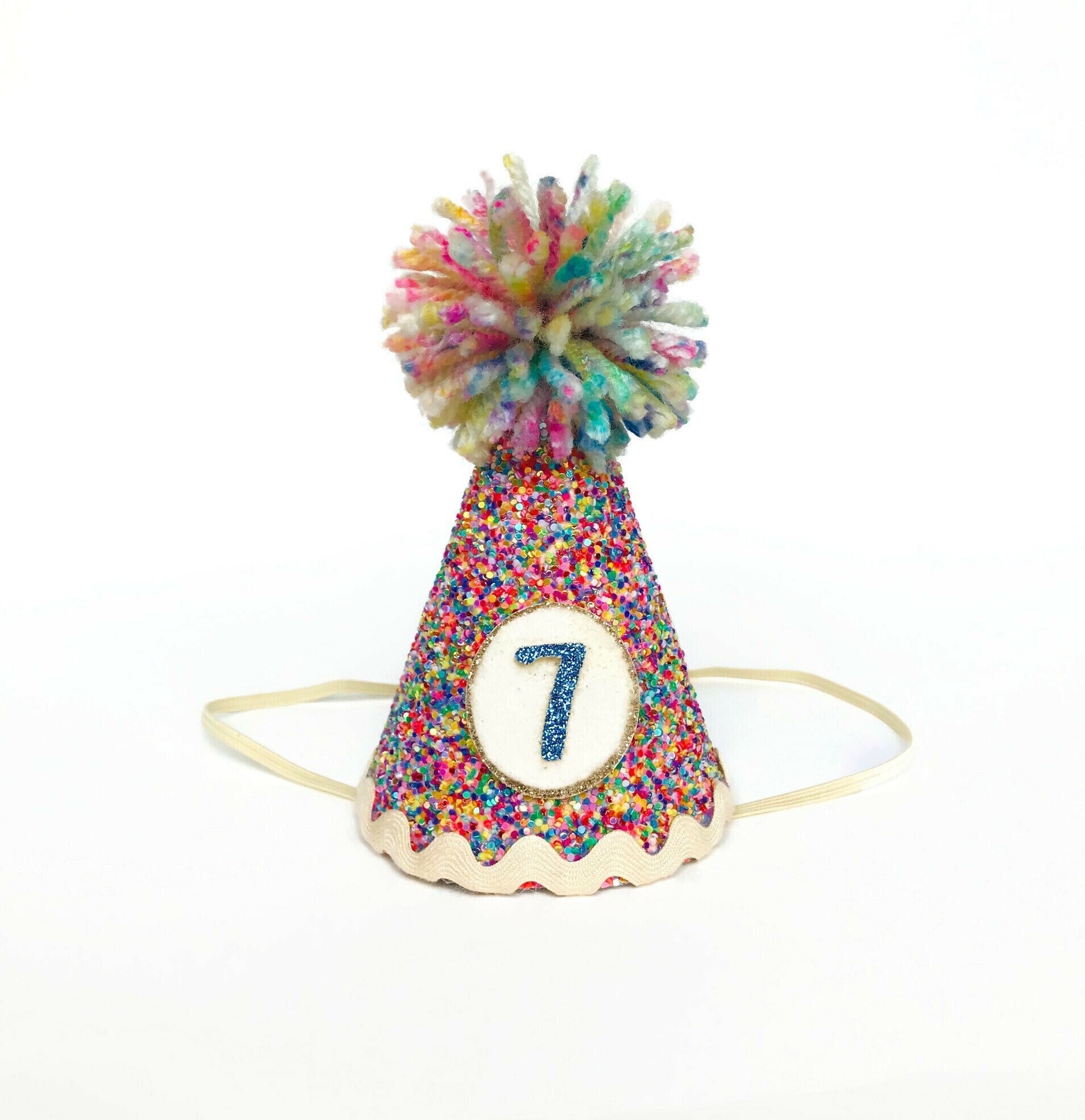 Dog Birthday Hat, Confetti Glitter Hat, First Birthday Hat Dog, Mini Party Hat for Dogs, Dog Birthday Hat Sparkly, Pet Party Hat