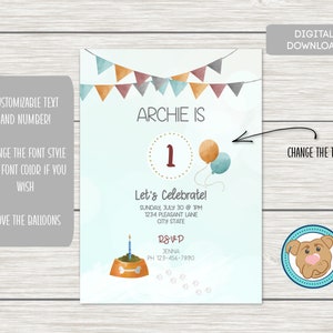 Printable Dog Party Invitation, Printable Birthday Invitation for Dogs ...