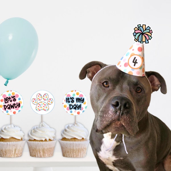 Printable Dog Birthday Hat Etsy