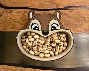 Tazón de comida para ardillas: Divertida bandeja de comida para ardillas para niños