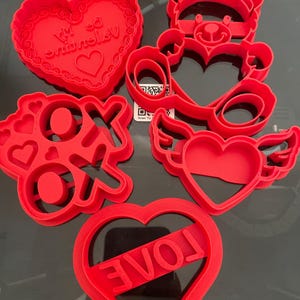 Dia dos Namorados, Casamentos, LOVE Embossing Cookie Fondant Cutters
