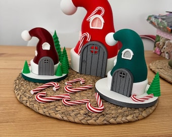 Casette ornamentali a forma di cappello di Natale