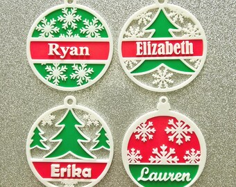 Palline/decorazioni per l'albero di Natale personalizzate con qualsiasi nome