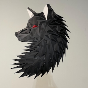 Geometric Wolf Head Wall Art/Decoration