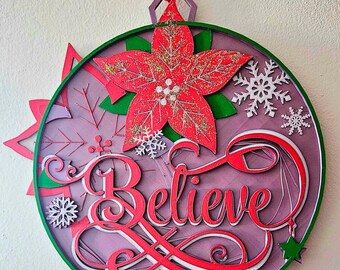 Ghirlanda di Natale - Decorazioni per la porta/parete/albero di Natale