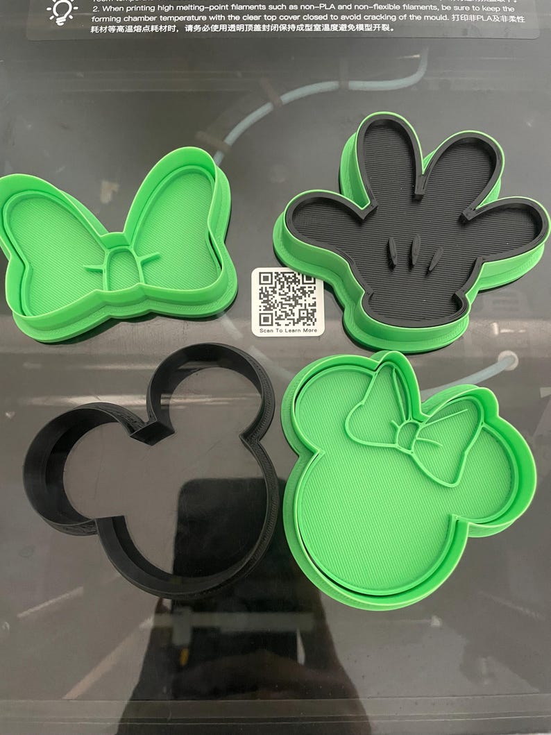 DISNEY Mickey Mouse and Minnie Mouse Cookie Cutters&embossers - Etsy