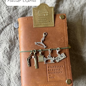 Tiny Sewing Things Planner Charm, Sewing Machine Charm, Ruler Charm, Thread Charm, Clothes Pin Charm, Planner Charms, Mini Planner Charms