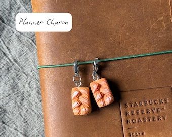 Braided Bread Loaf Planner Charm, Loaf Bread Planner Charm, Tiny Bread Planner Charm, Loaf of Bread Tiny Planner Charm, Mini Planner Charms