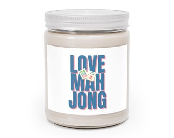 Mahjong Club Candle, Aromatherapy Candle, Relaxation Candle, Zen Candle, Meditation Candle, Gift for Mahjong Players