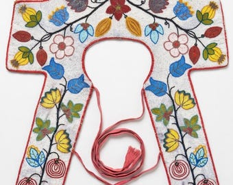 Handmade Ojibwe Beaded Yoke Collar | Native American Tribal