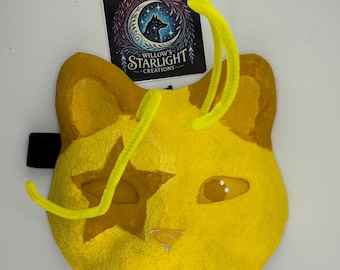 Yellow alien animal mask / Therian mask