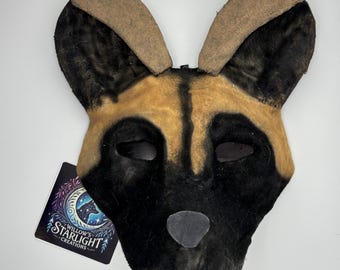 African wild dog animal mask / Therian mask