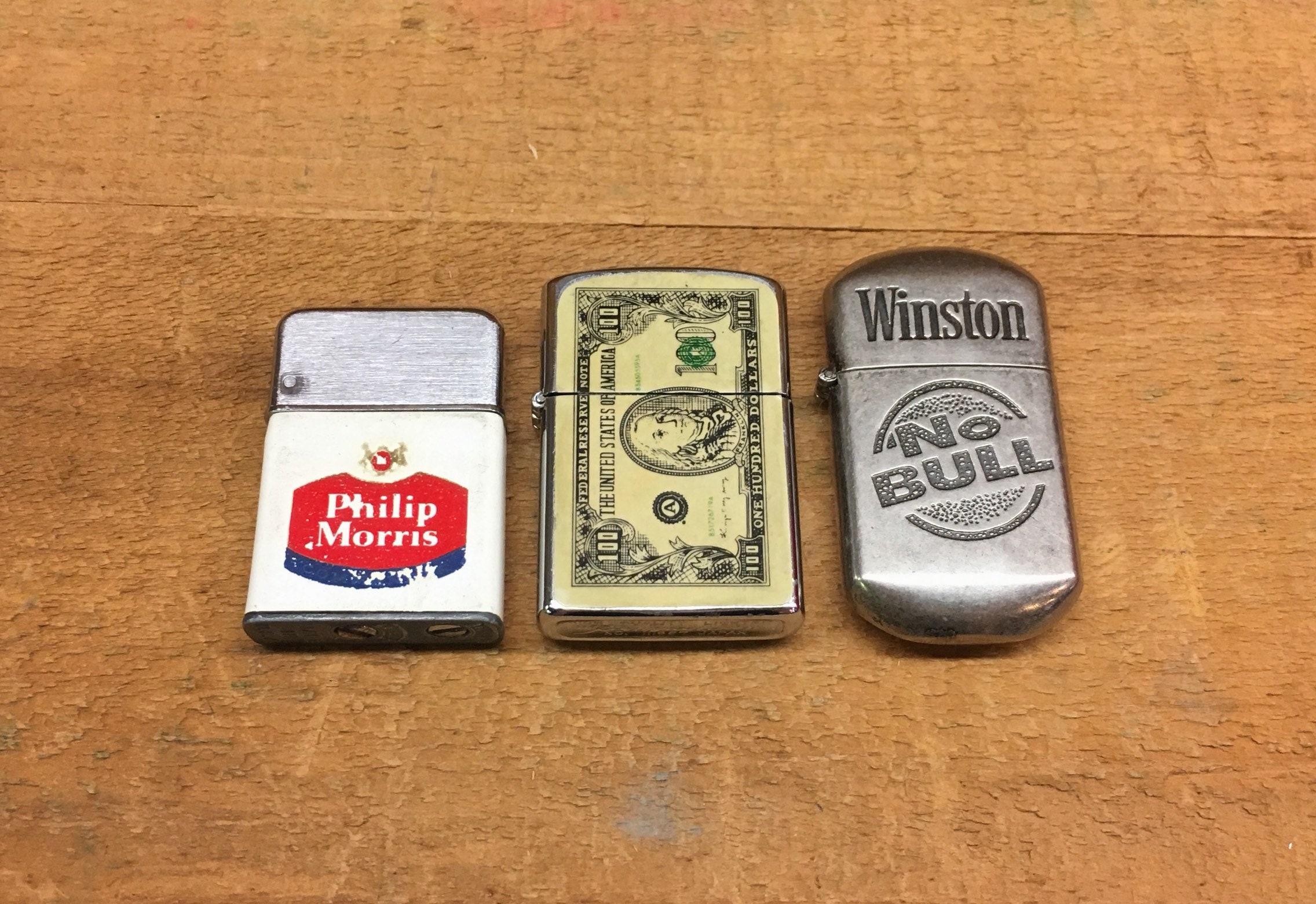 3 Vintage Cigarette Lighters / 100 Dollar Bill Penguin Lighter Etsy