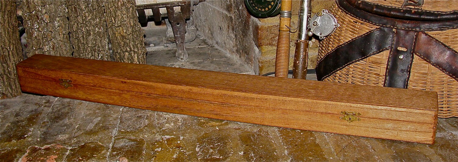Vintage Fly Fishing Rod & Wooden Box Case Etsy