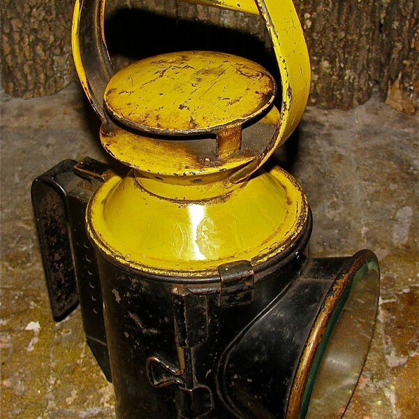 Linterna Antigua / Aceite / Lámpara de Queroseno / RailRoad / Coalminer / Luz / Señal