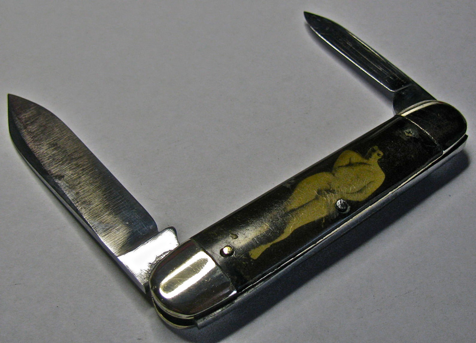 Antique Risque Nude Women Pocket Knife Etsy