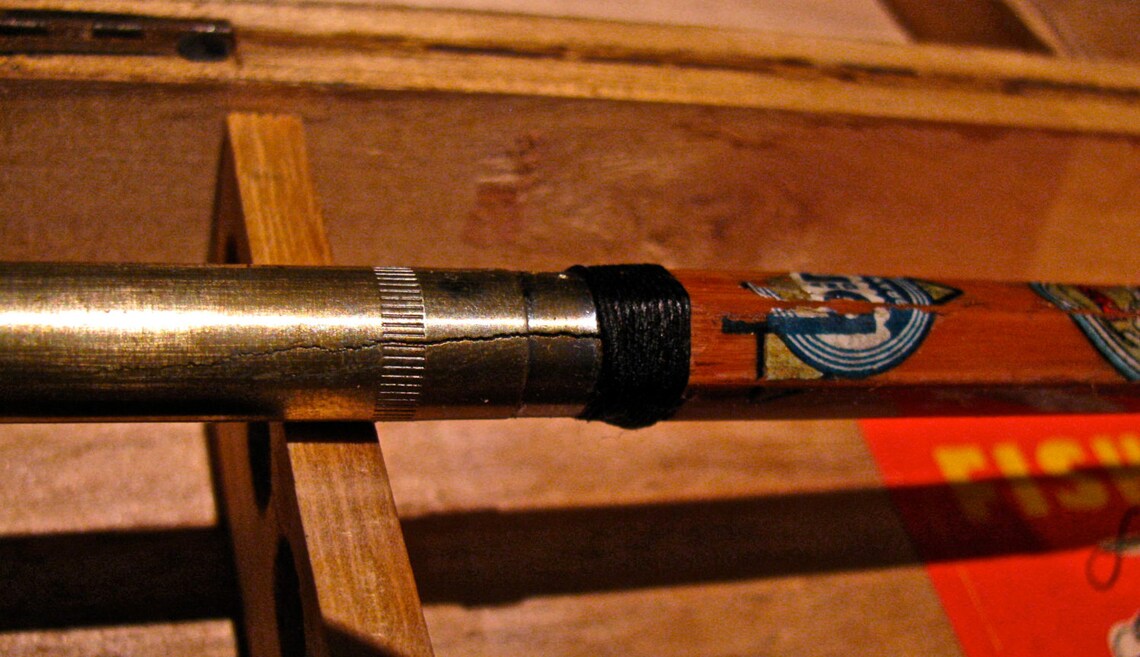 Vintage Bamboo Fly Fishing Rod & Wooden Box Case / Travel Pack Etsy