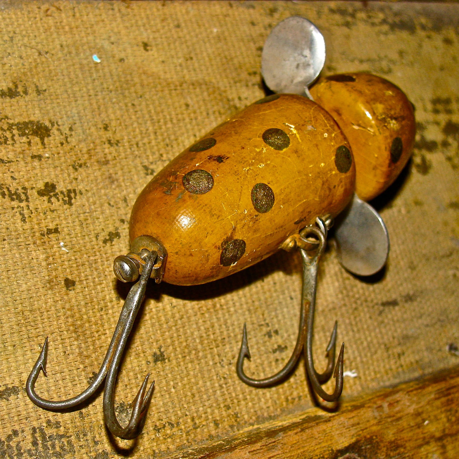 Vintage Wooden Pflueger Globe Fishing Lure Etsy
