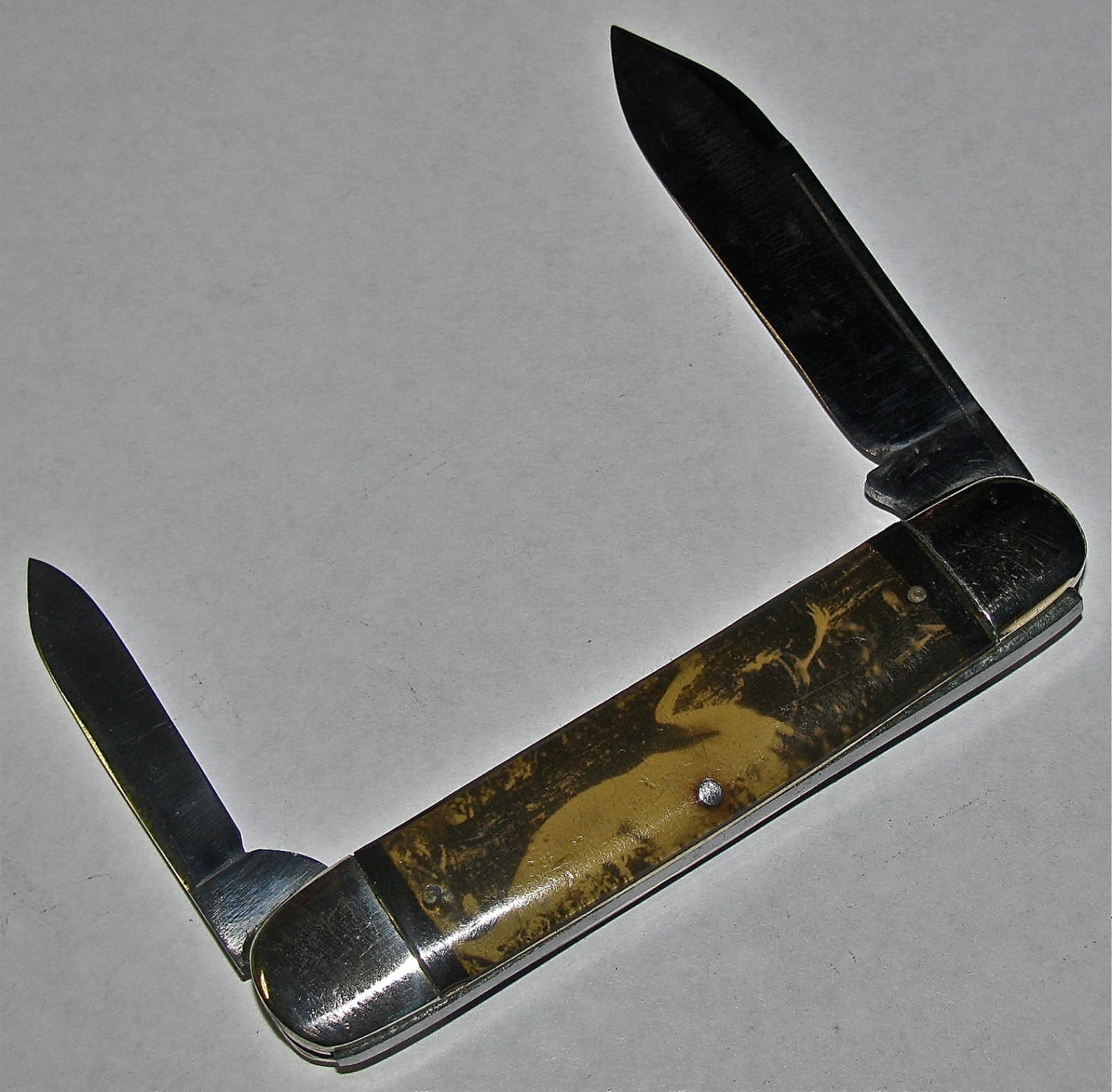 Antique Risque Nude Women Pocket Knife Etsy
