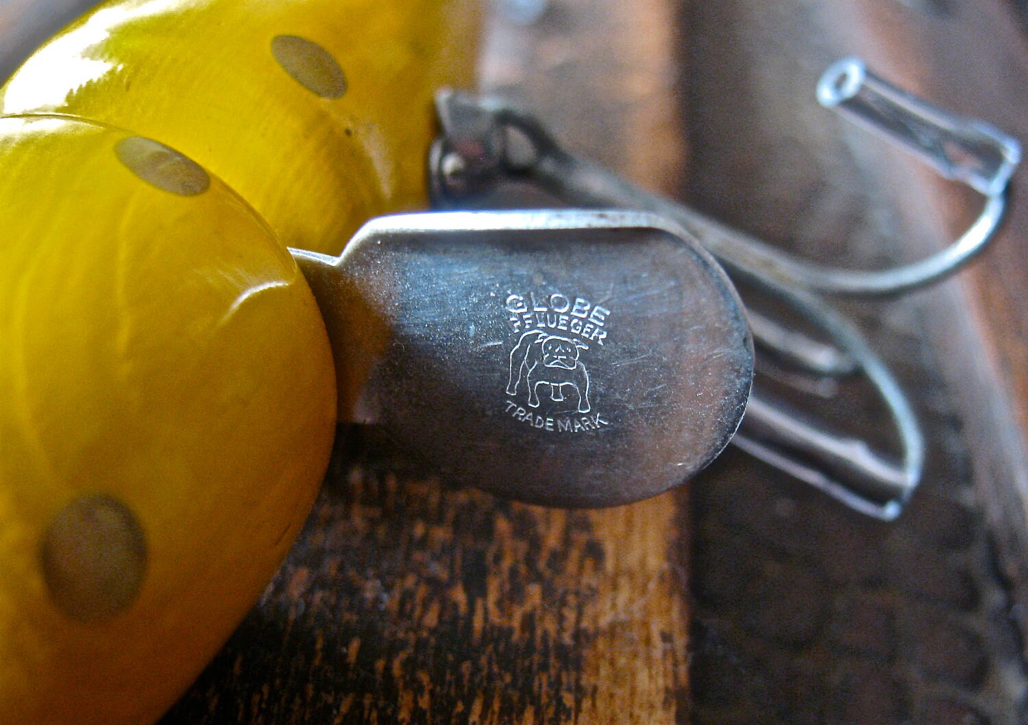 Vintage Wooden Pflueger Globe Fishing Lure Etsy