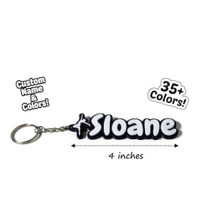 Custom Dancer Keychain, 4-Inch Sports Bag Tag, 3D Printed Name & Colors – Personalized Gift for Dancers and Dance Teams
