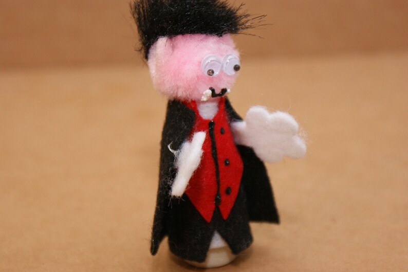 Vampire Finger Puppet Etsy