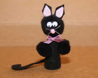 Black Cat Finger Puppet