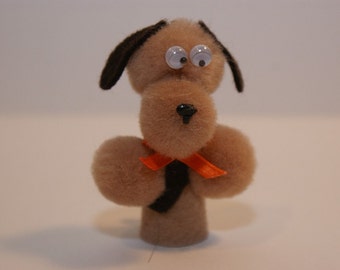 Dog Finger Puppet