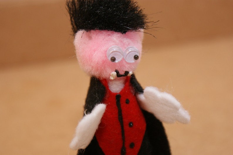 Vampire Finger Puppet Etsy