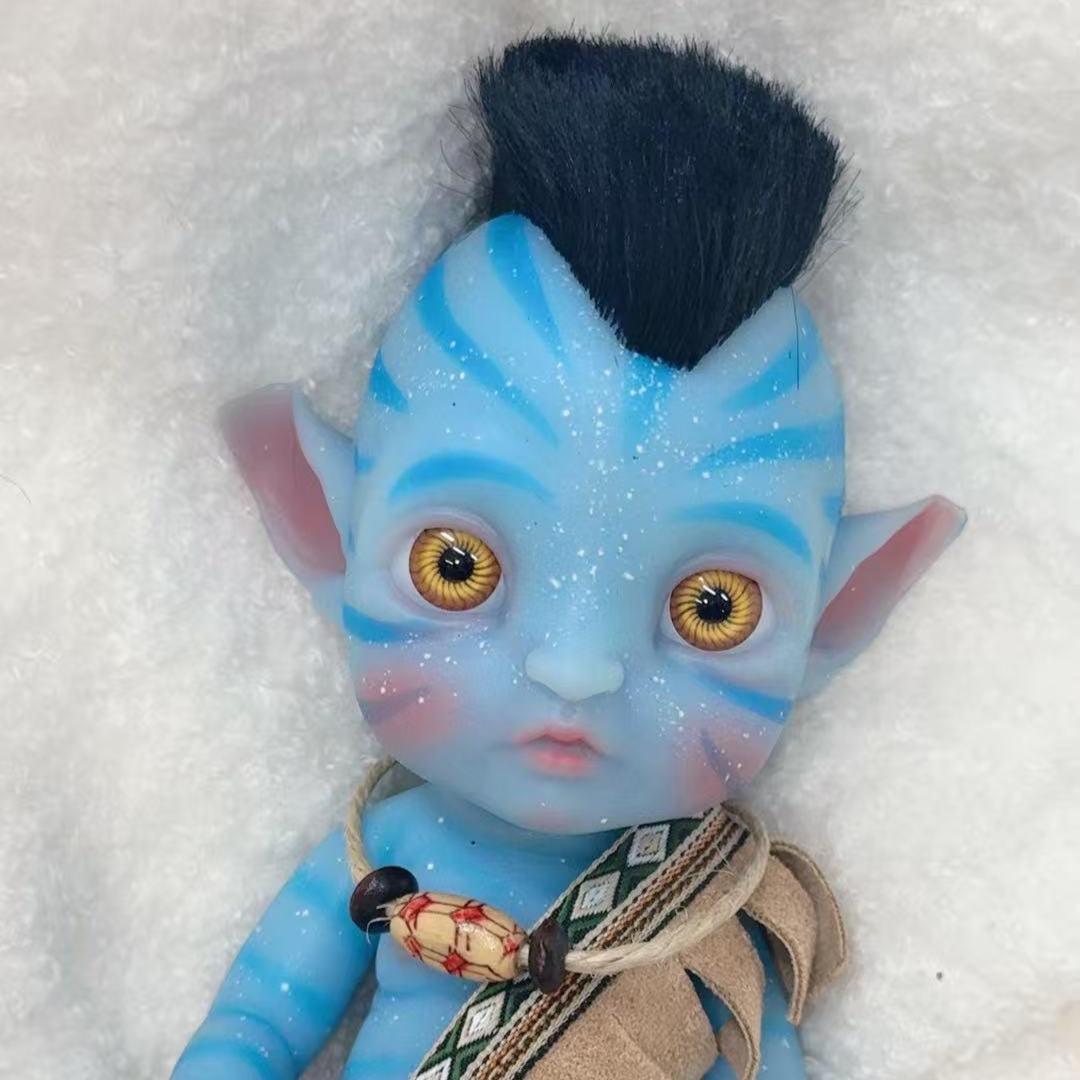 Silicone Alien Baby Doll, Navi Inspired Fantasy Reborn Art Doll, OOAK ...