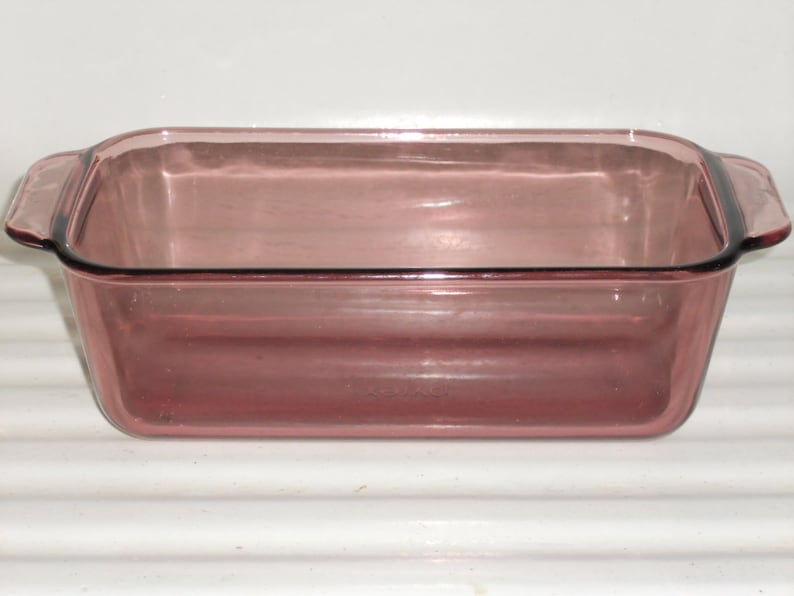 Vintage Rectangular PYREX CRANBERRY Meatloaf DISH Etsy