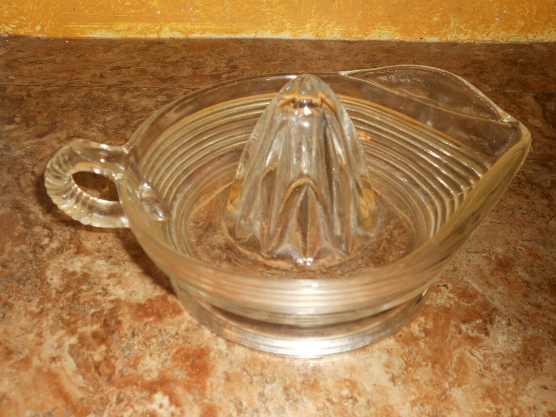 Vintage Clear GLASS Citrus JUICER/REAMER With Loop Handle & Etsy