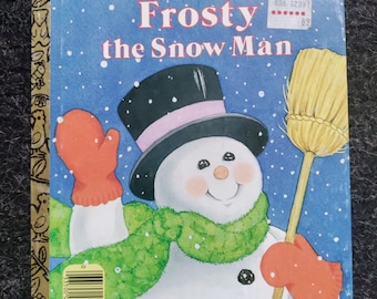 Vintage LITTLE GOLDEN BOOK-Frosty The Snowman-1989