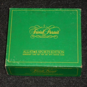 Vintage Trivial Pursuit All-Star Sport Edition Subsidiary Card Set