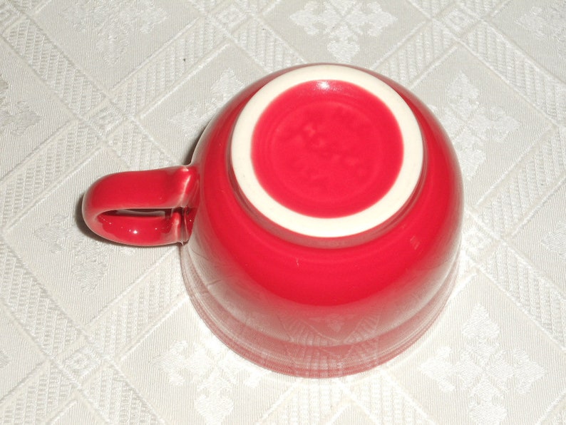 Vintage 8 Piece RED FIESTAWARE Set Cups and Saucers Classic Etsy