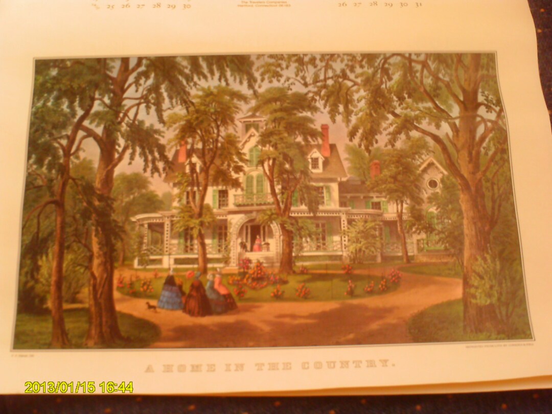 Travelers CURRIER & IVES Complete CALENDAR 1991 - Etsy