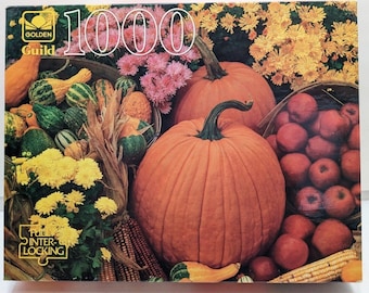 Vintage Golden Guild 1000 Piece Puzzle-Autumn Gifts-NEW