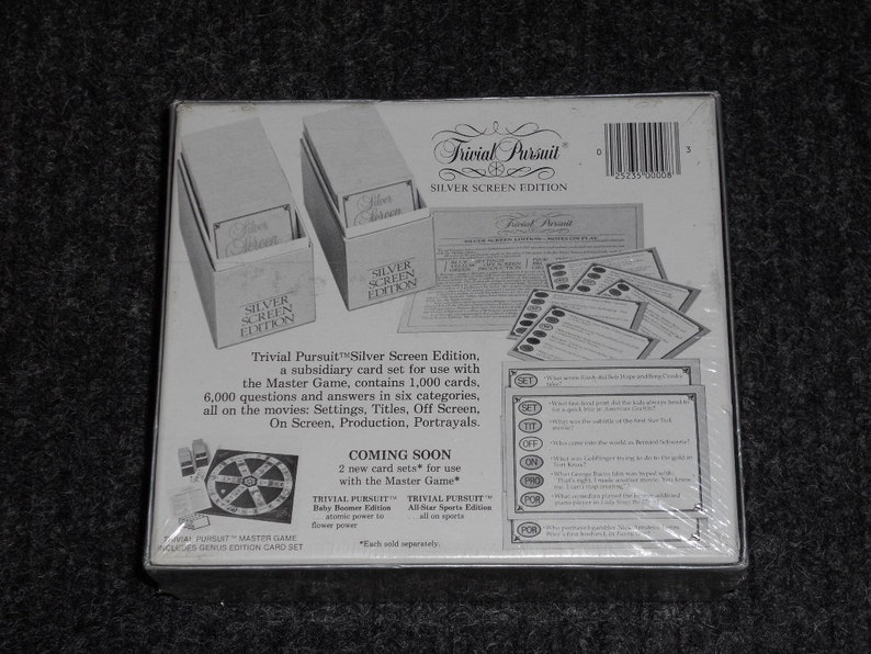 trivial pursuit silver screen trivial pursuit silver screen