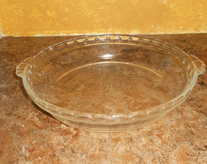 Vintage PYREX Clear Glass PIE PLATE Etsy