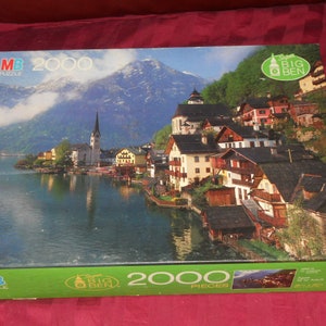 Vintage MB 2000 Piece Super Big Ben PUZZLE-Hallstatt, Austria NEW