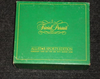 Vintage Trivial Pursuit ALL-STAR SPORTS Edition Subsidiary Card Set