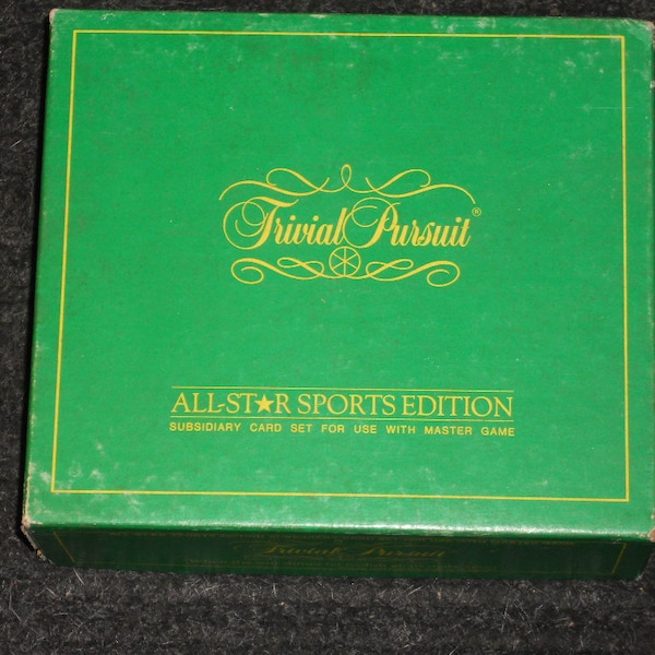 Vintage Trivial Pursuit ALL-STAR SPORTS Edition Subsidiary Card Set