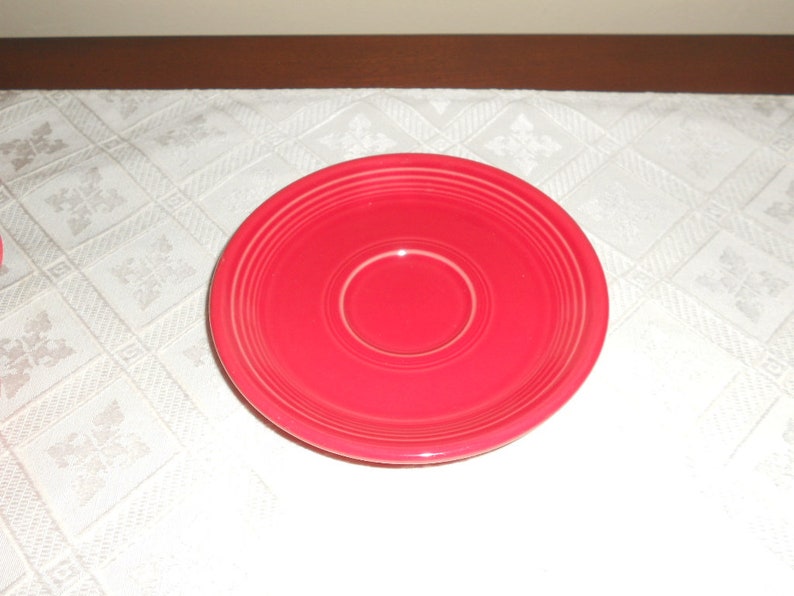 Vintage 8 Piece RED FIESTAWARE Set Cups and Saucers Classic Etsy